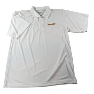 Augusta Sportswear Polo Men's XL White Golf‎ Shirt Activewear Athleisure Sports